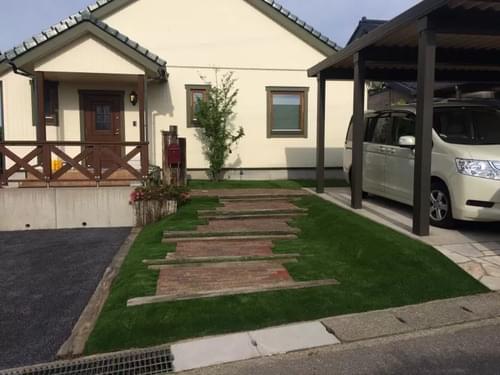 荒屋園芸の人工芝施工事例