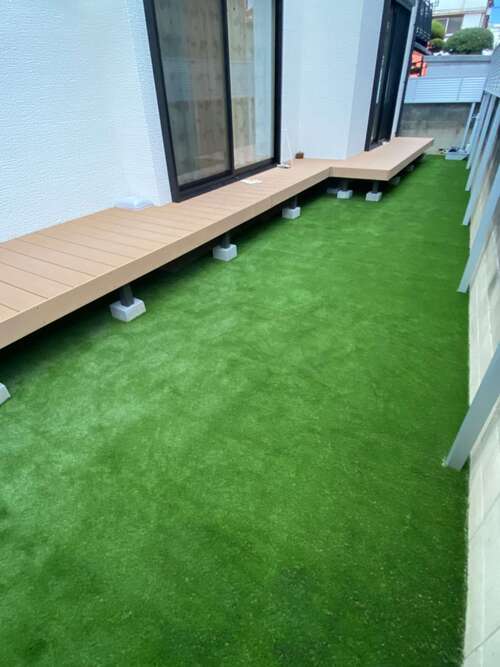 牛尾立正園の人工芝施工事例