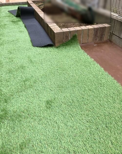 渡辺造園の人工芝施工事例