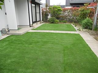 たかはし庭園の人工芝施工事例